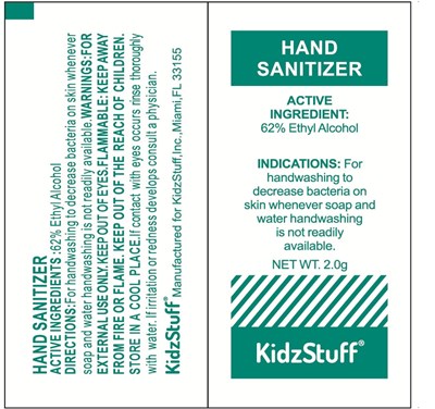 Hand Sanitizer (Hand Sanitizer 2.0 G (kidzstuff))